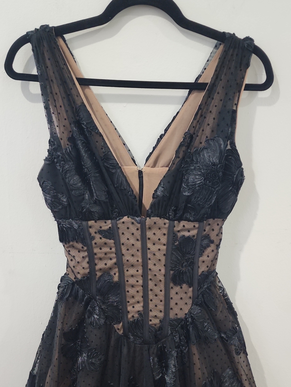 House Of CB Sianna Embroidered Tulle Corset Midi Dress - Picture 5 of 15